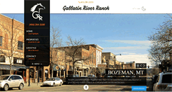 Desktop Screenshot of gallatinriverranch.com